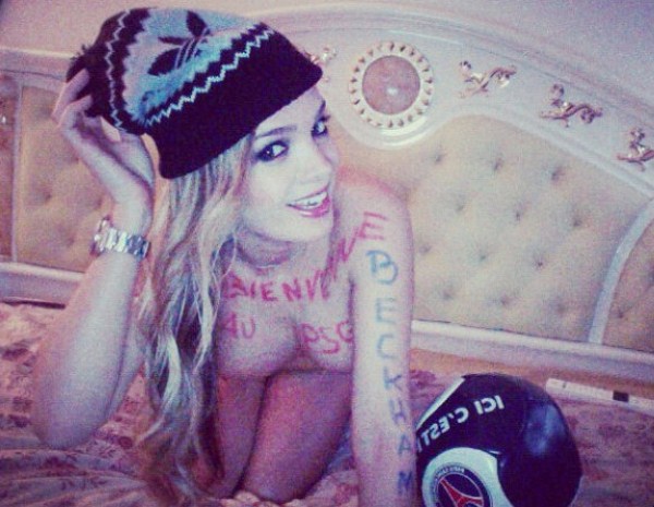 Зөнч порно жүжигчин бүсгүй Бекхэмийг ингэж угтжээ